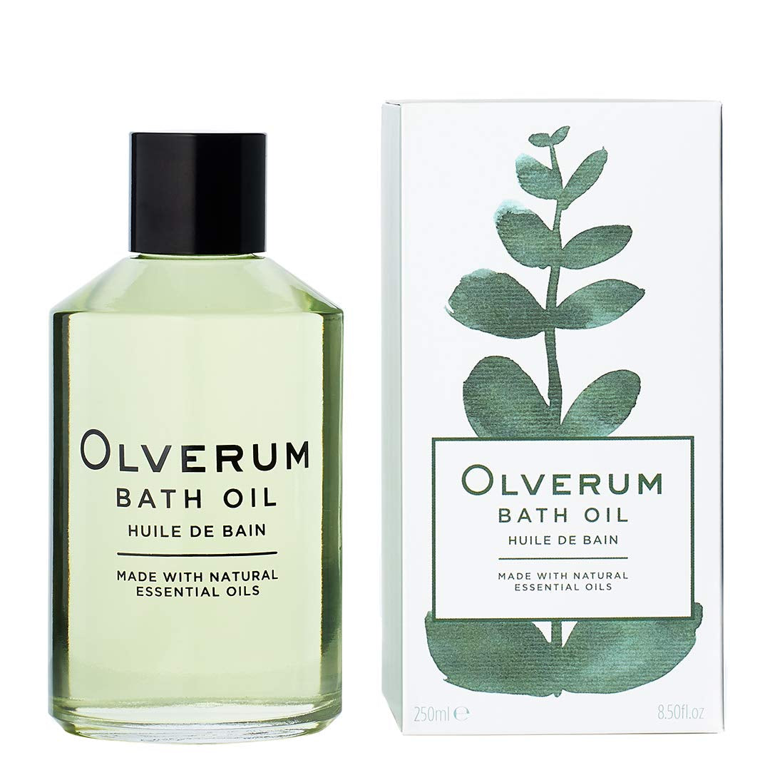 Olverum Bath Oil Luxury Aromatic Soak with Natural Essential Oils for Deep Relaxation 8.5 fl oz 250 ml