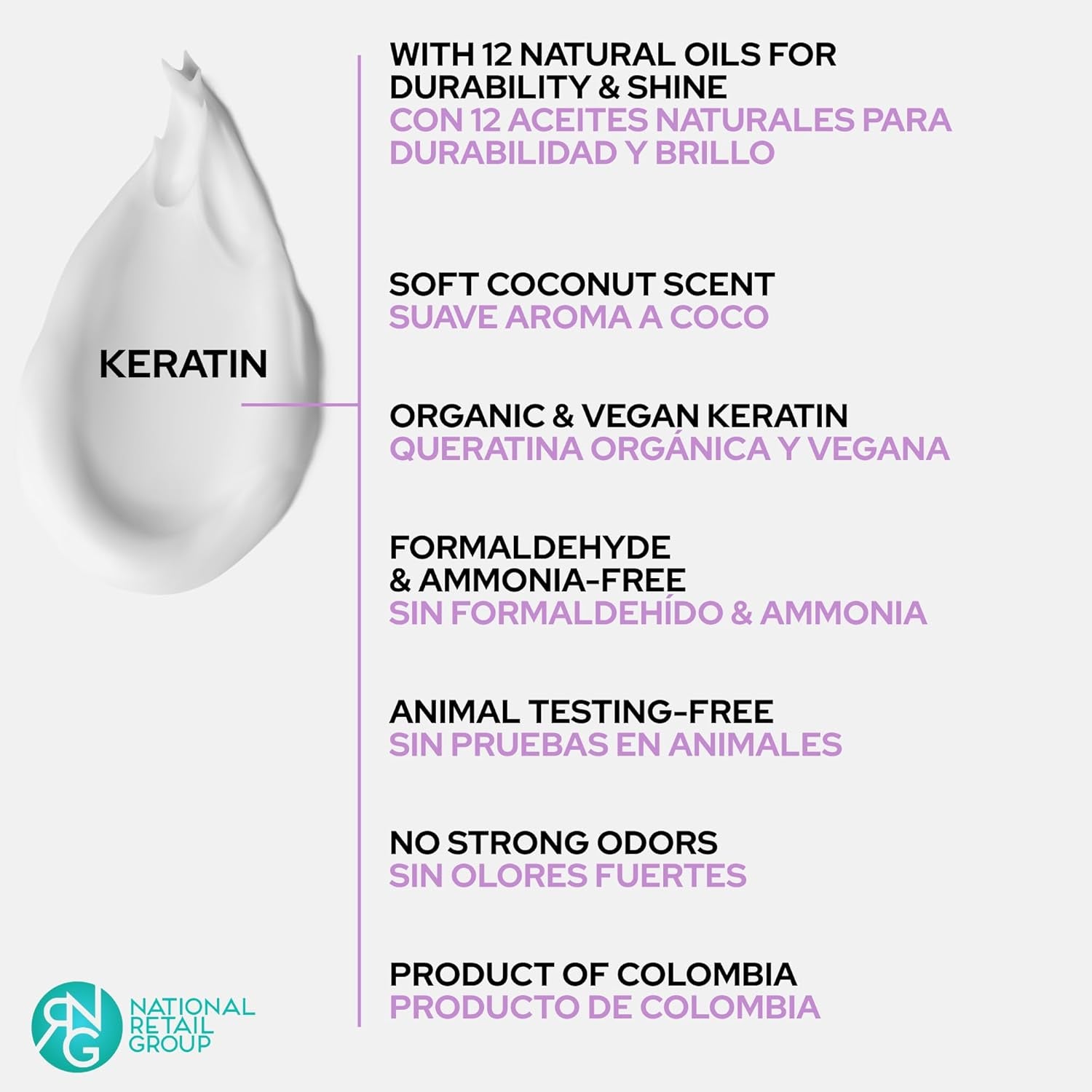 Ritual Botánico Keratina Orgánica | Treatment to Straighten, Repair and Relax Hair | All Natural, Organic & Vegan Ingredients | Product of Colombia | 6 Piece Kit