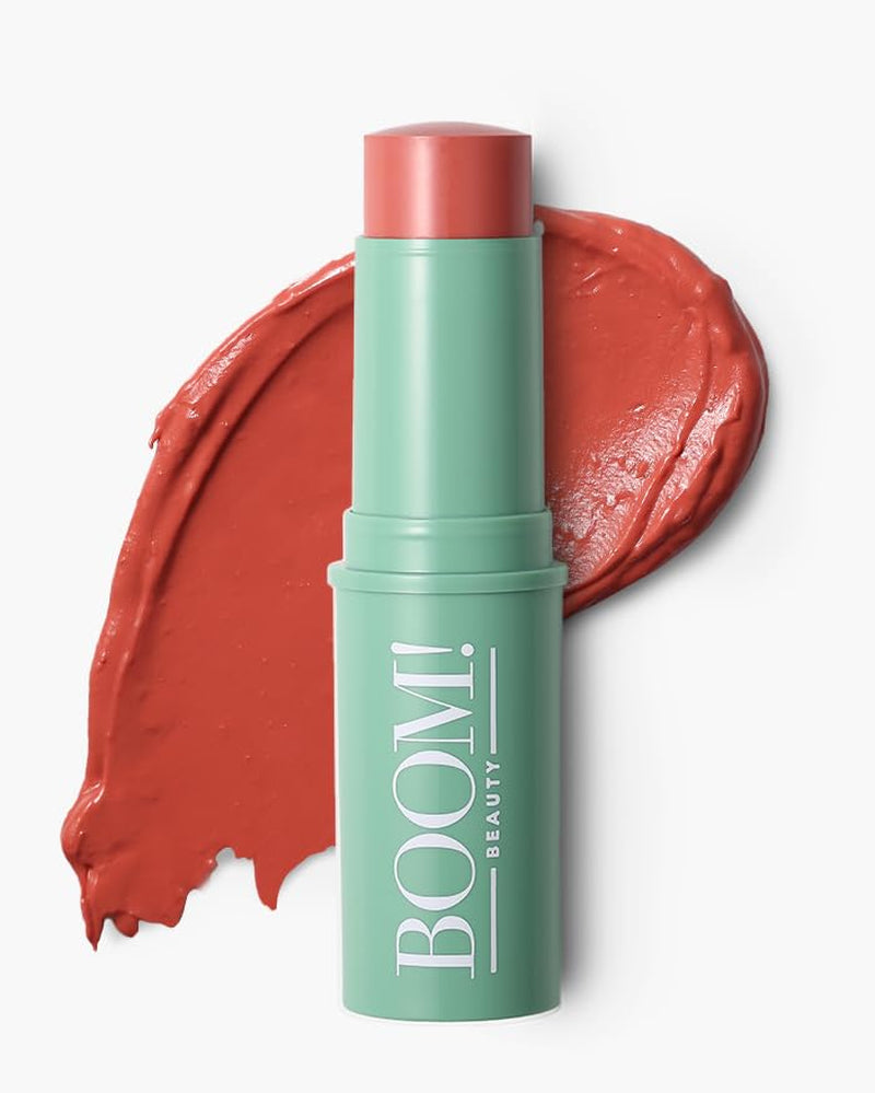 Boomstick Trio ® Cheek and Lip: Peony Pink, Golden Peach and Rose Nude 3-In-1 Blush, Eye and Lip Stick Pen for All Skin Types Boom Beauty by Cindy Joseph