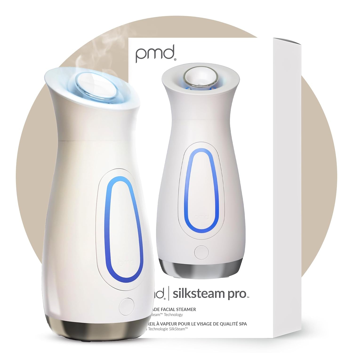PMD Silksteam Pro - Spa-Grade Facial Steamer with Silksteam Technology + Essential Oil Filters