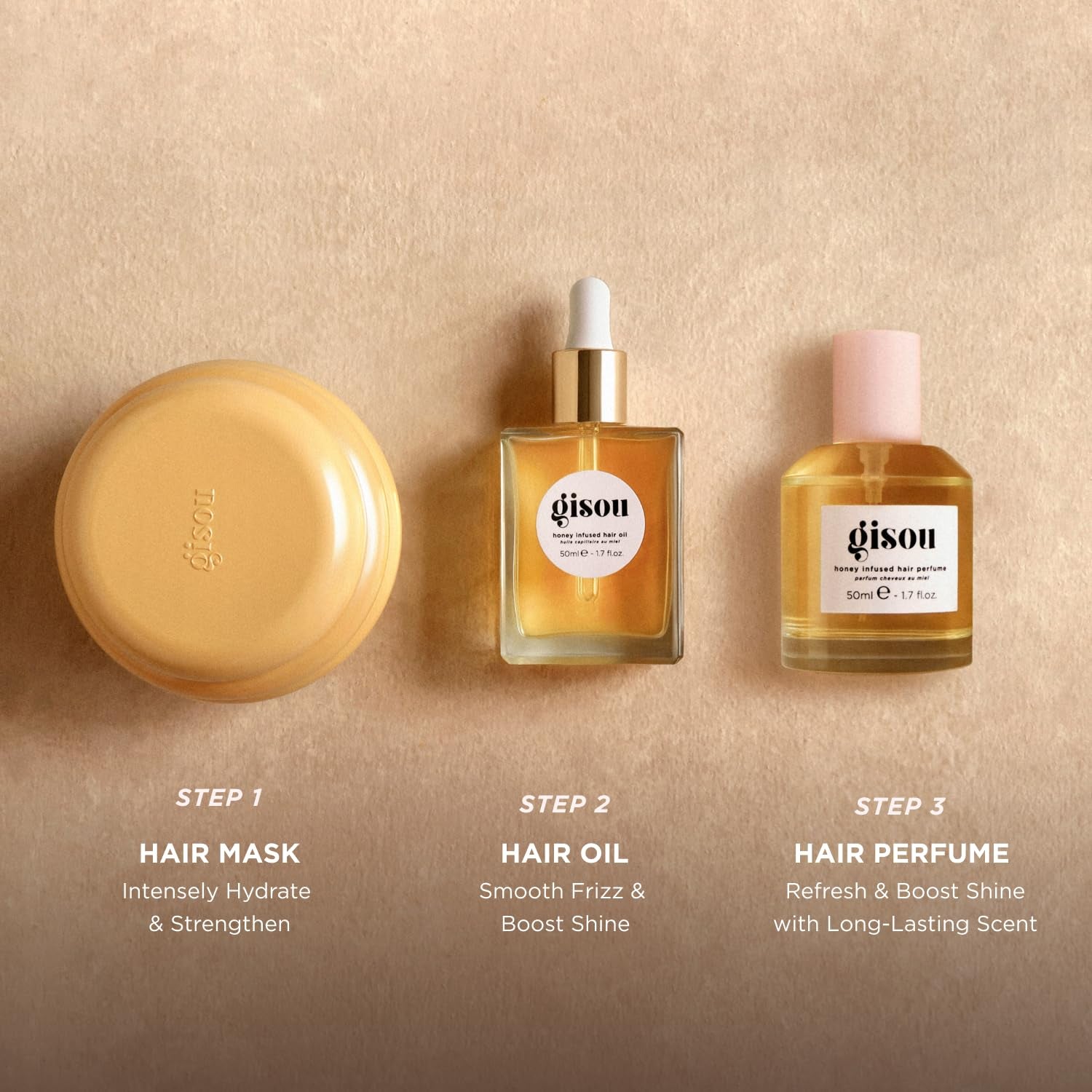Honey Gloss Ceramide Therapy Hair Mask, Deep Hydration & Repair, Mirsalehi Honey, Ceramides & Hyaluronic Acid, 4X Stronger Hair & +85% Shine, Suitable for All Hair Types