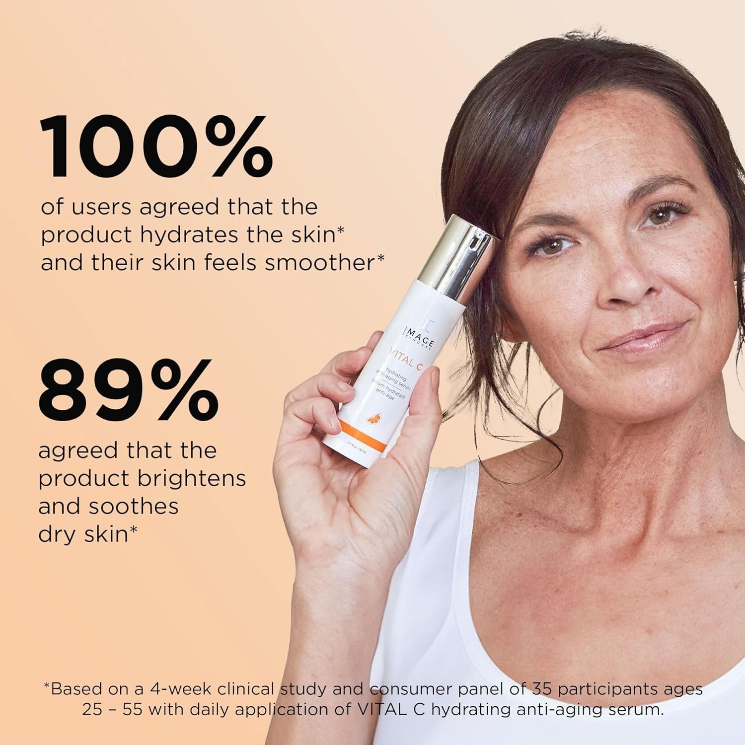 , VITAL C Hydrating Face Serum, with Vitamin C and Hyaluronic Acid, to Brighten, Tone and Smooth Appearance of Wrinkle
