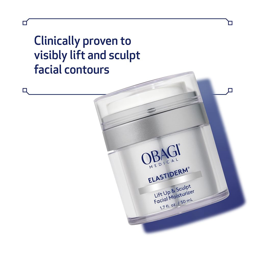 Obagi Elastiderm Lift up & Sculpt Facial Moisturizer – Clinically Proven Anti-Aging Face Cream That Visibly Firms & Sculpts Facial Contours, & Reduces Fine Lines & Wrinkles with Peptides – 1.7 Oz