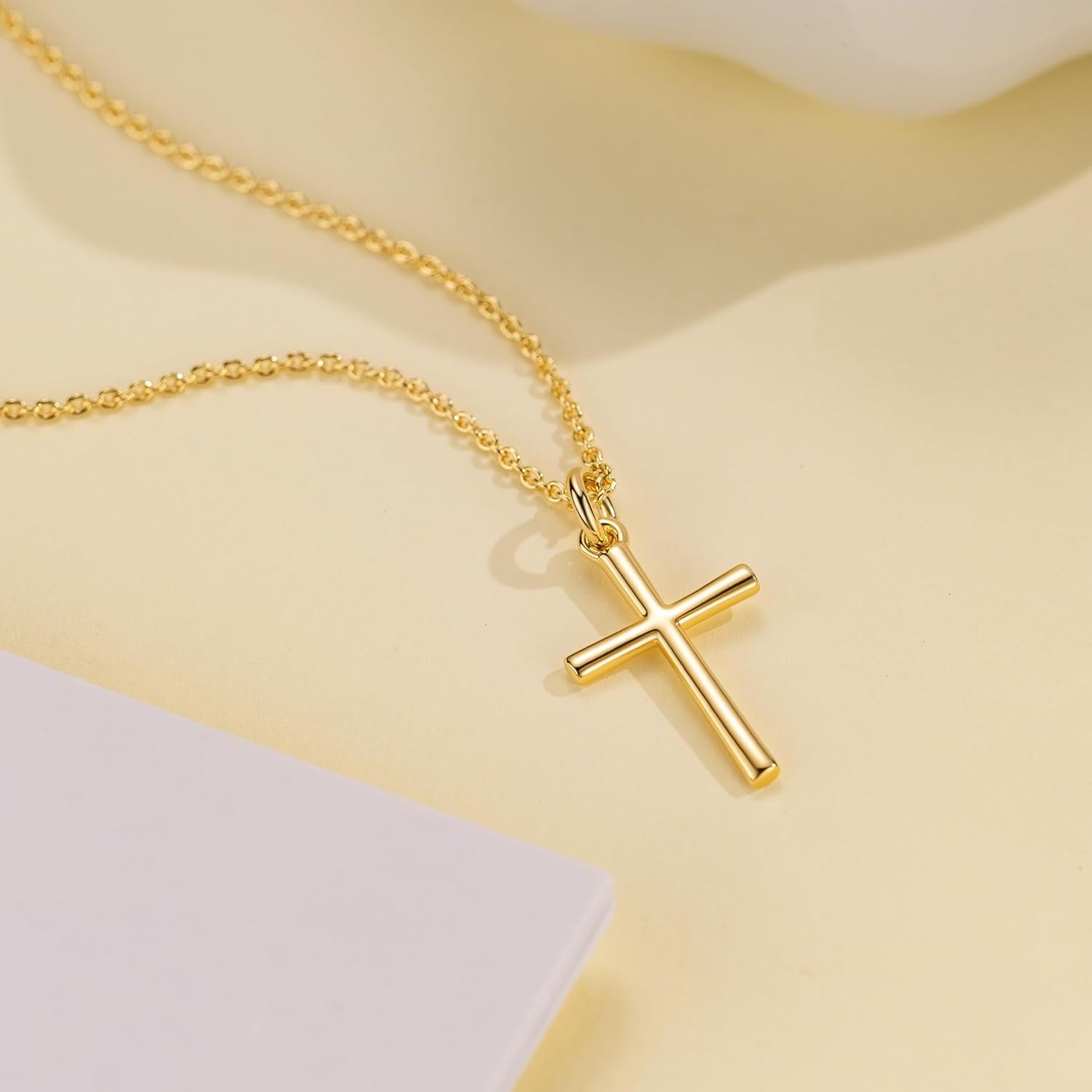 14K Gold Cross Necklaces for Women Gold Cross Chain Minimalist Cross Pendant Small Cross Necklace for Women Cross Jewelry