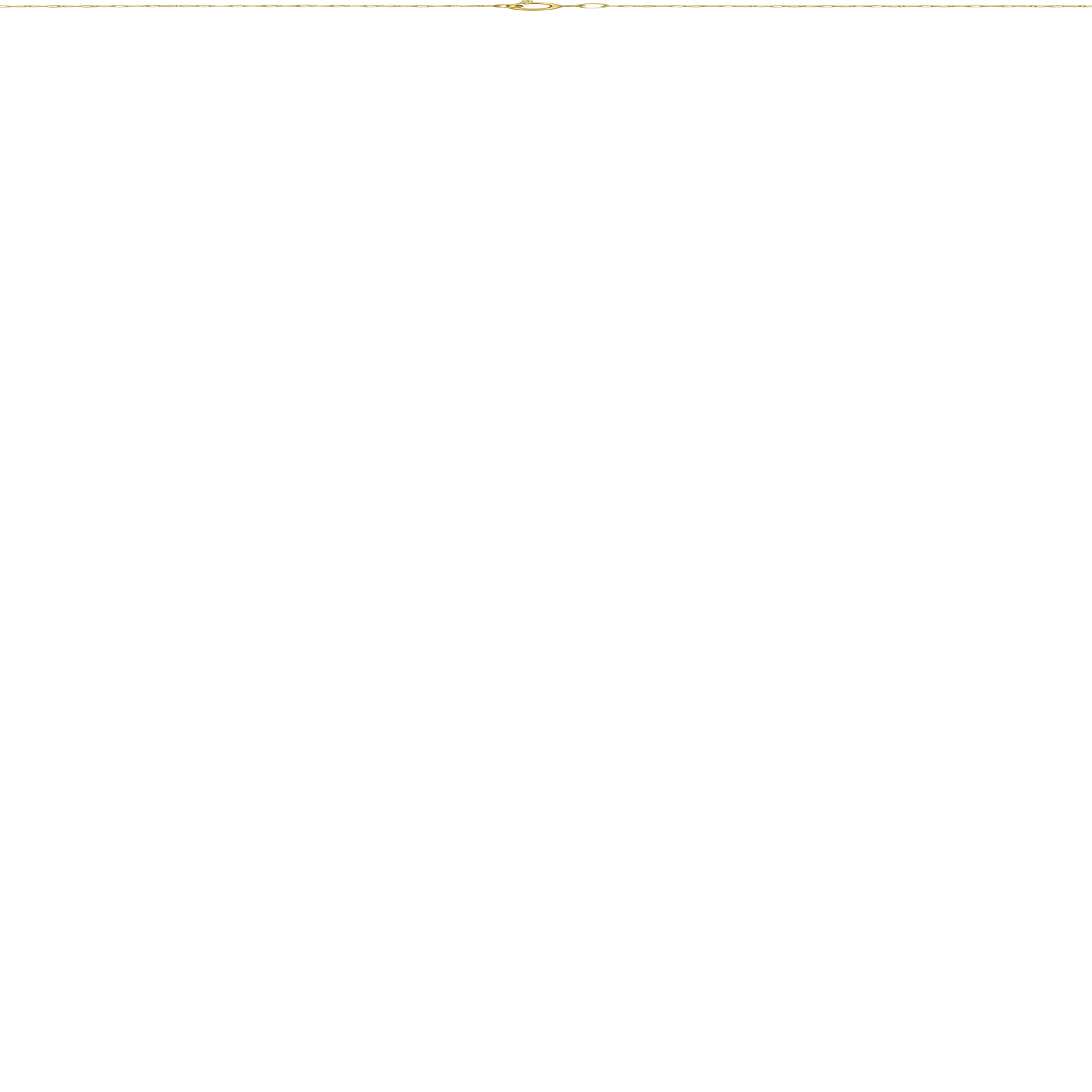 Real 14K Yellow Gold Rope Chain Pendant Necklace for Women (0.7 Mm, 0.9 Mm, 1 Mm, 1.3 Mm, or 1.5 Mm)