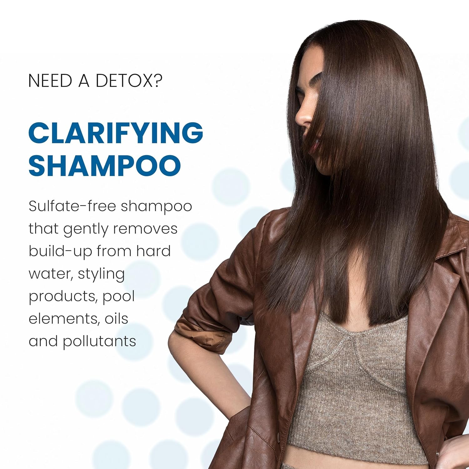 Clarifying Shampoo for Color-Treated Hair Gentle Hair Cleanser Removes Product Build-Up and Residue, 33.8 Fl Oz