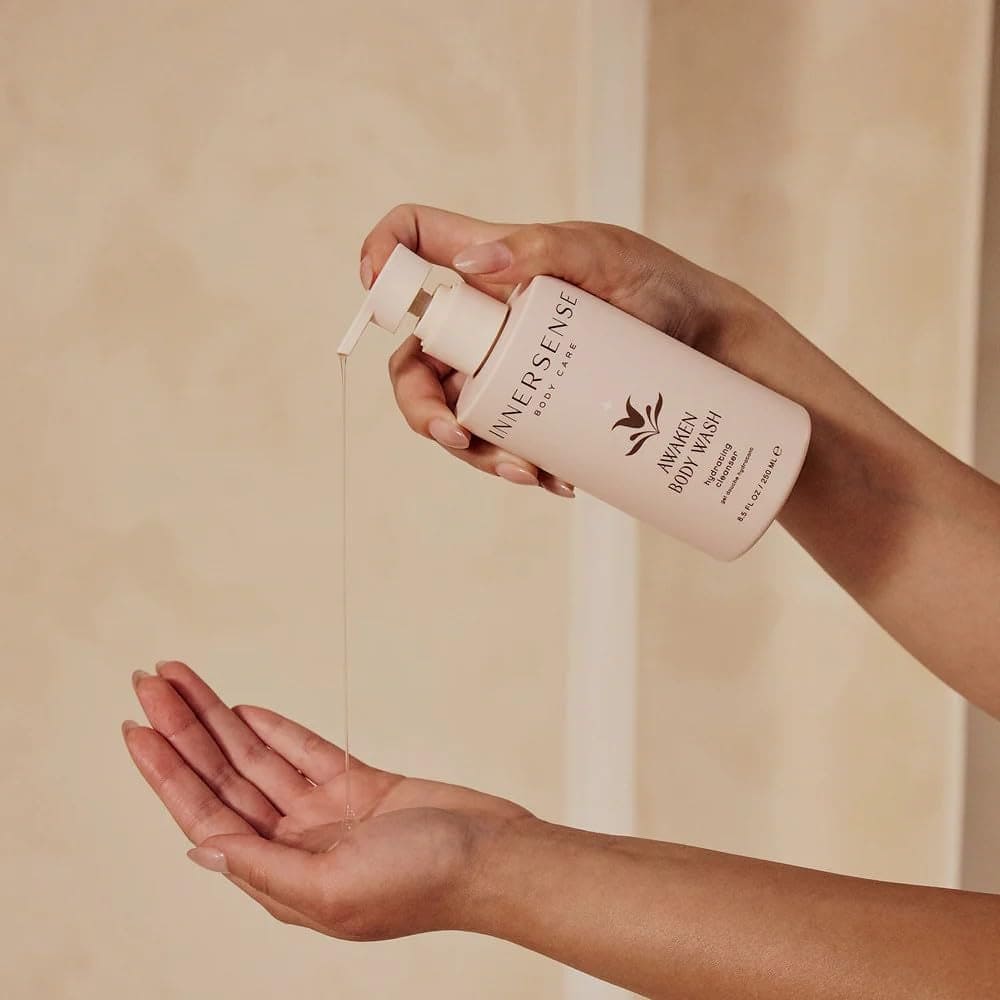 Innersense Awaken and Renew Organic Body Essentials Set with Body Wash and Body Lotion