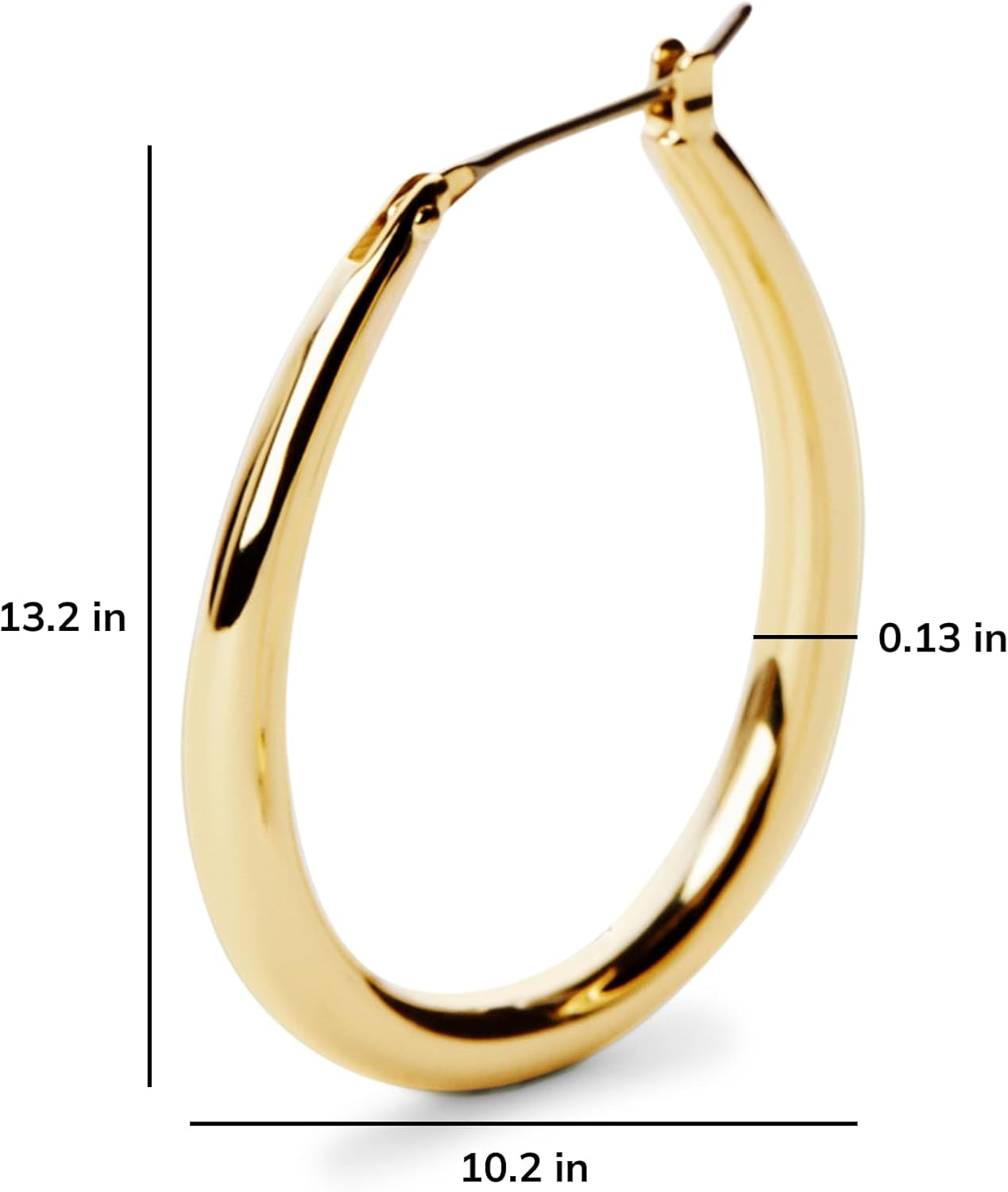 Jewelry Hoop Earrings for Women Trendy -14K Gold Plated & Silver Rhodium Plated Earrings Hoops - Chunky, Thin, Dome, Drop & Safety Pin Assorted - Hypoallergenic Tarnish-Free - Dainty Jewelry