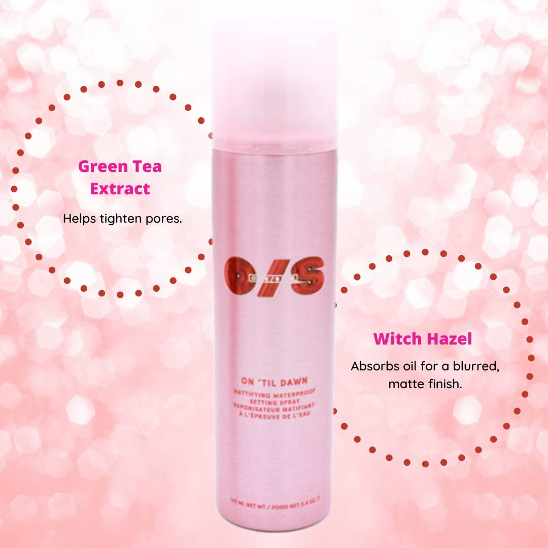 by Patrick Starrr on 'Til Dawn Mattifying Waterproof Setting Spray for Long Lasting Face Makeup, All Day Matte Finish, Light Finishing Spray,3.4 Ounce (Pack of 1)