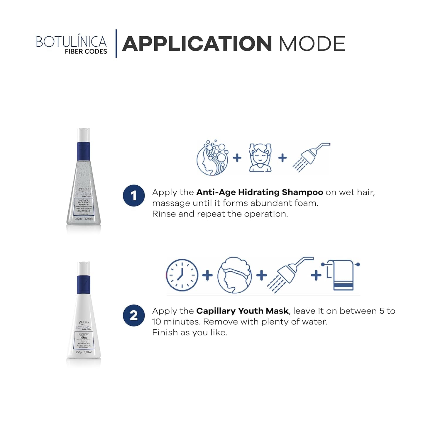Botulinum Capillary Home Care Duo Shampoo 8.4 Oz & Force Mask 8.8 Oz | Removes Volume & Rough Ends | Stimulates Keratin Production | Grape Scent | All Hair Types