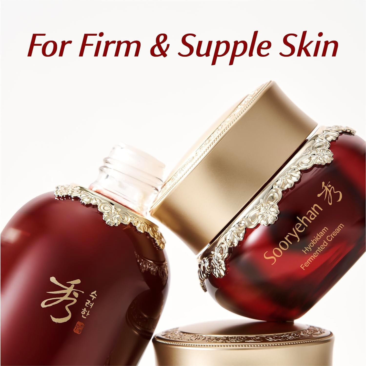 Hyobidam Fermented Cream (1.7Fl Oz) - Korean Facial Care. Face Moisturizer for Women. Wrinkle Cream for Women, Night Cream for Face with Wild Ginseng & Snow Fungus.