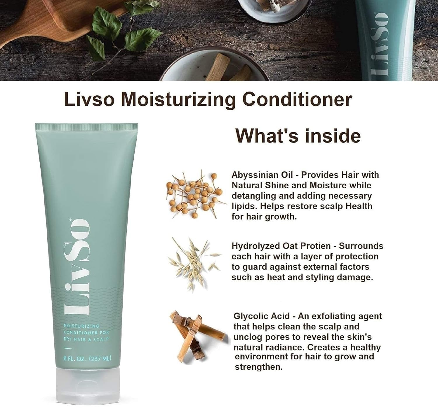 Complete Hair and Scalp Moisturizing Solution - Shampoo, Conditioner and Lotion - Naturally Derived - Fresh Feel Product - a Little Bit of Goes a Long Way
