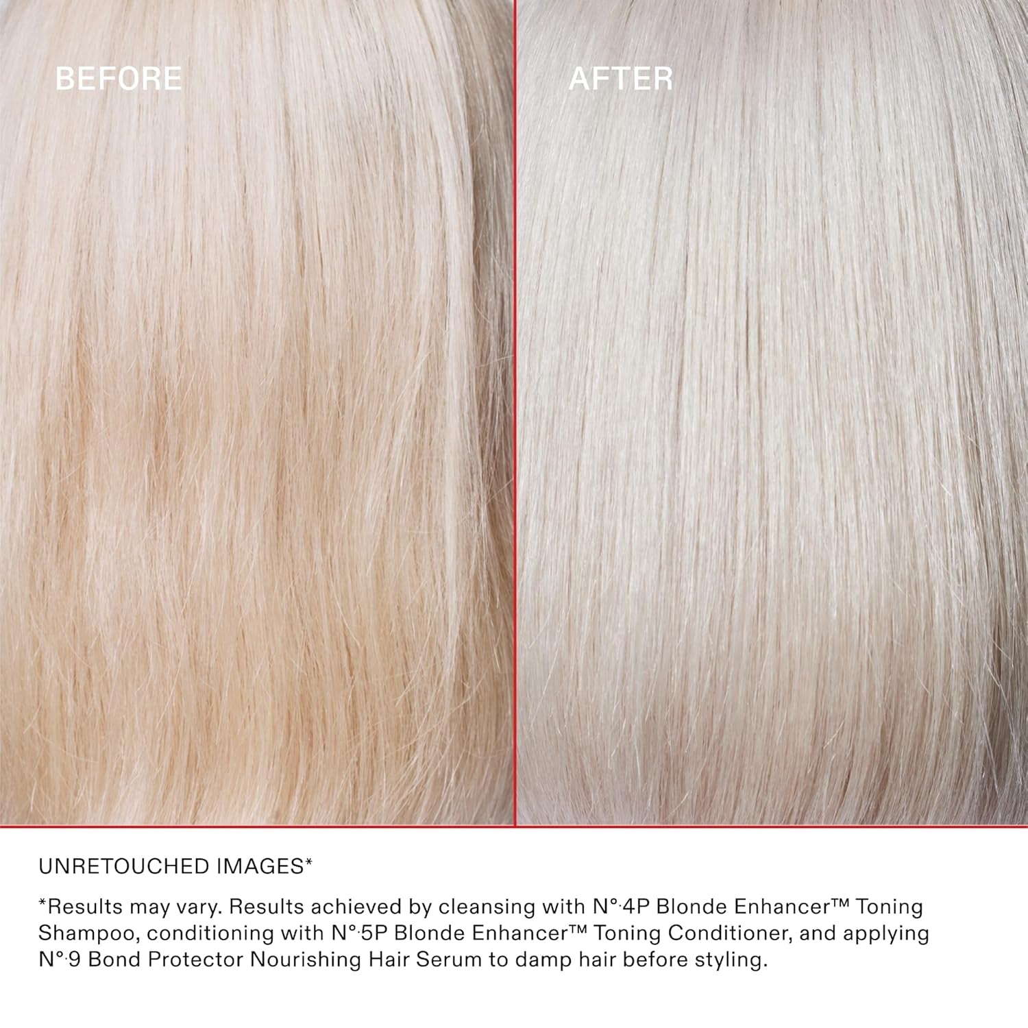 Nº.4P Blonde Enhancer Purple Toning Shampoo, Repairs, Hydrates, & Brightens All Blonde, Lightened, & Grey Hair, 1 Liter