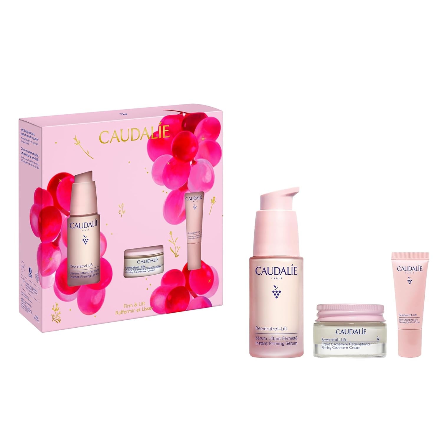 Caudalie Resveratrol Lift Lift and Firm Essentials Skincare Holiday Gift Set ($126 Value)