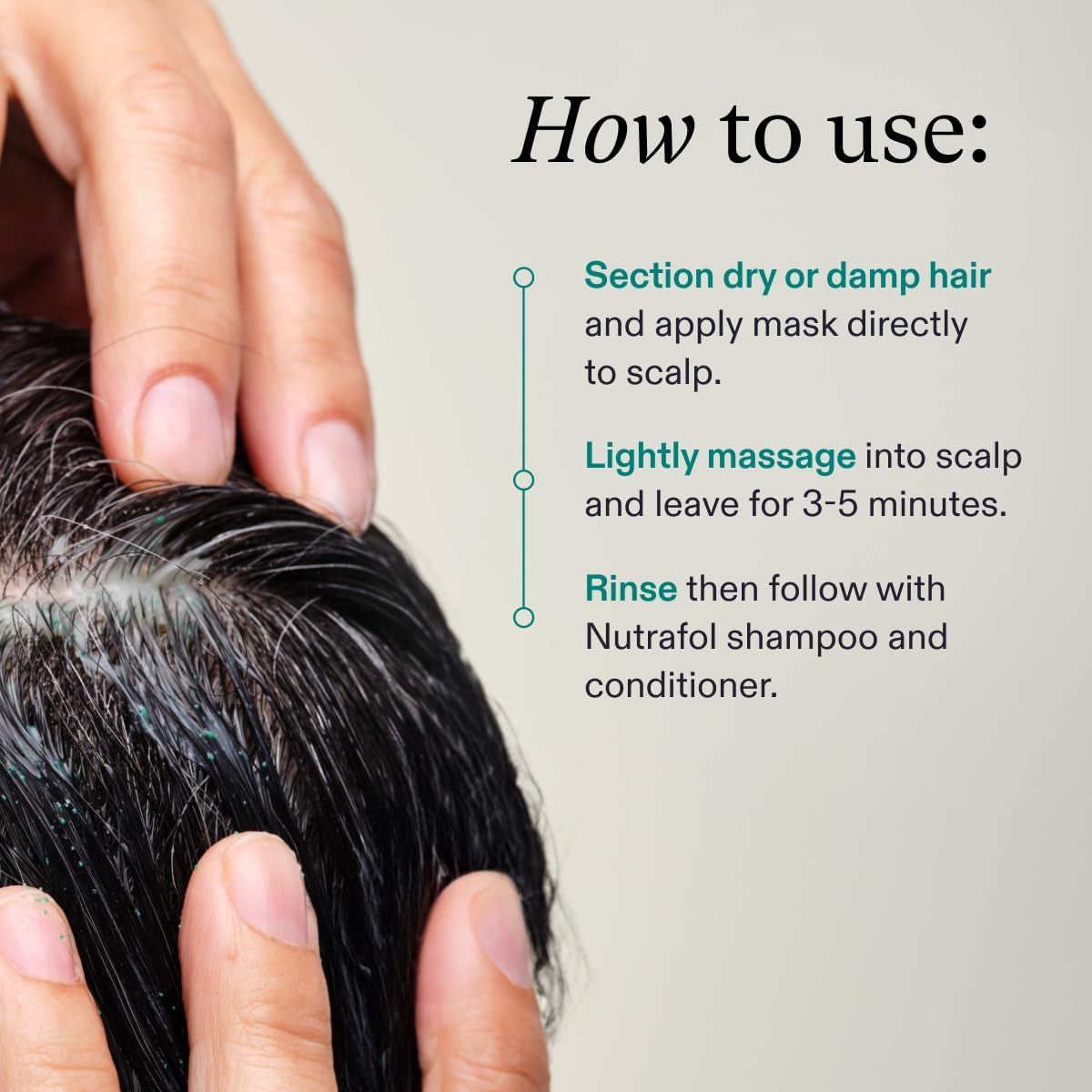 Exfoliating Scalp Mask, Eliminates Product Build-Up and Oil for Healthier Hair and Scalp, Physician-Formulated for Thinning Hair, Color and Extension Safe - 4 Fl Oz Bottle