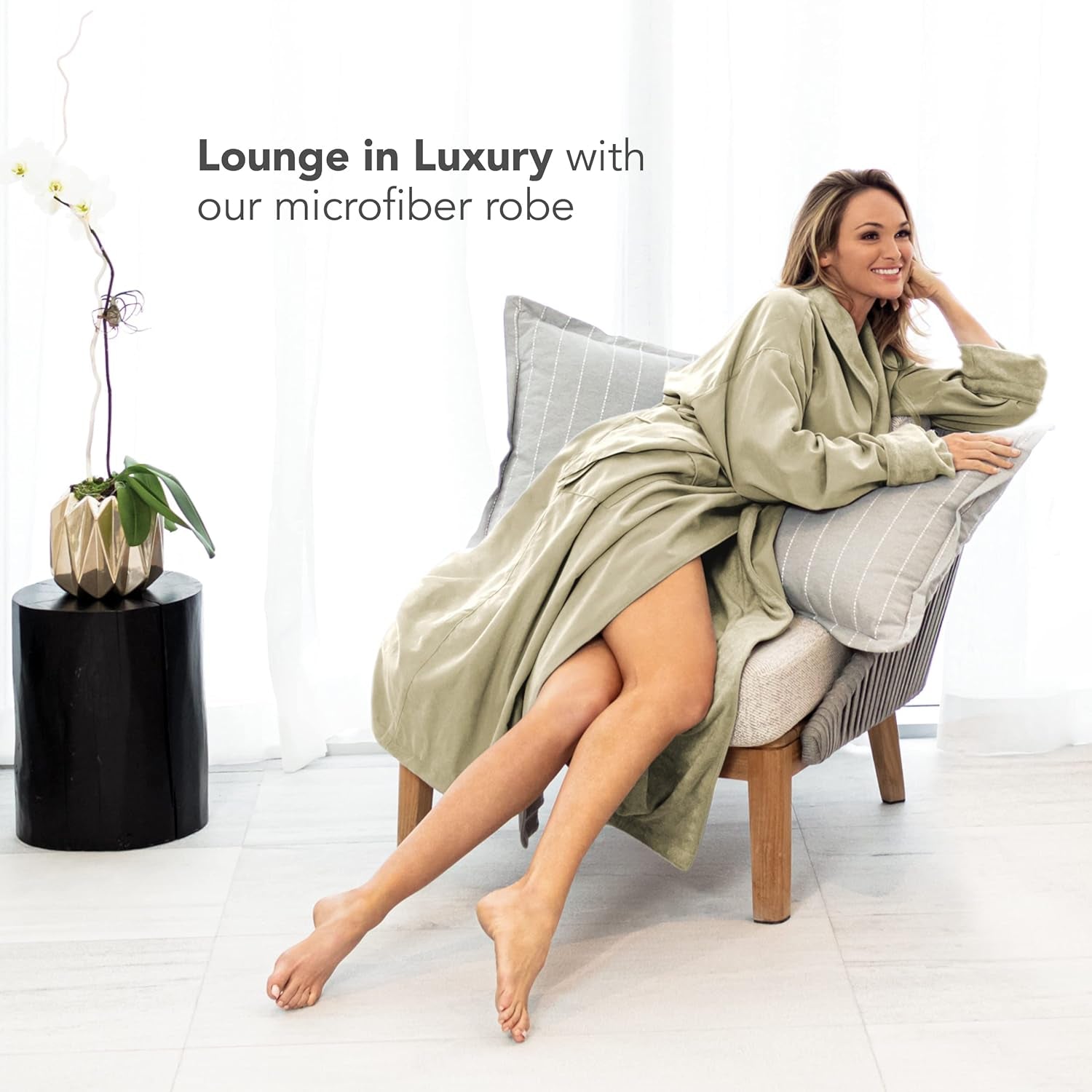 Women'S Microfiber Robe by BOCA - Luxury Hotel Bathrobe, Long Spa Robes for Women - Generous Sizing