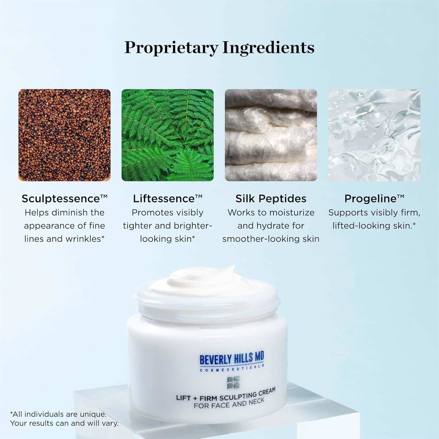 Beverly Hills MD Lift + Firm Sculpting Cream for Face and Neck