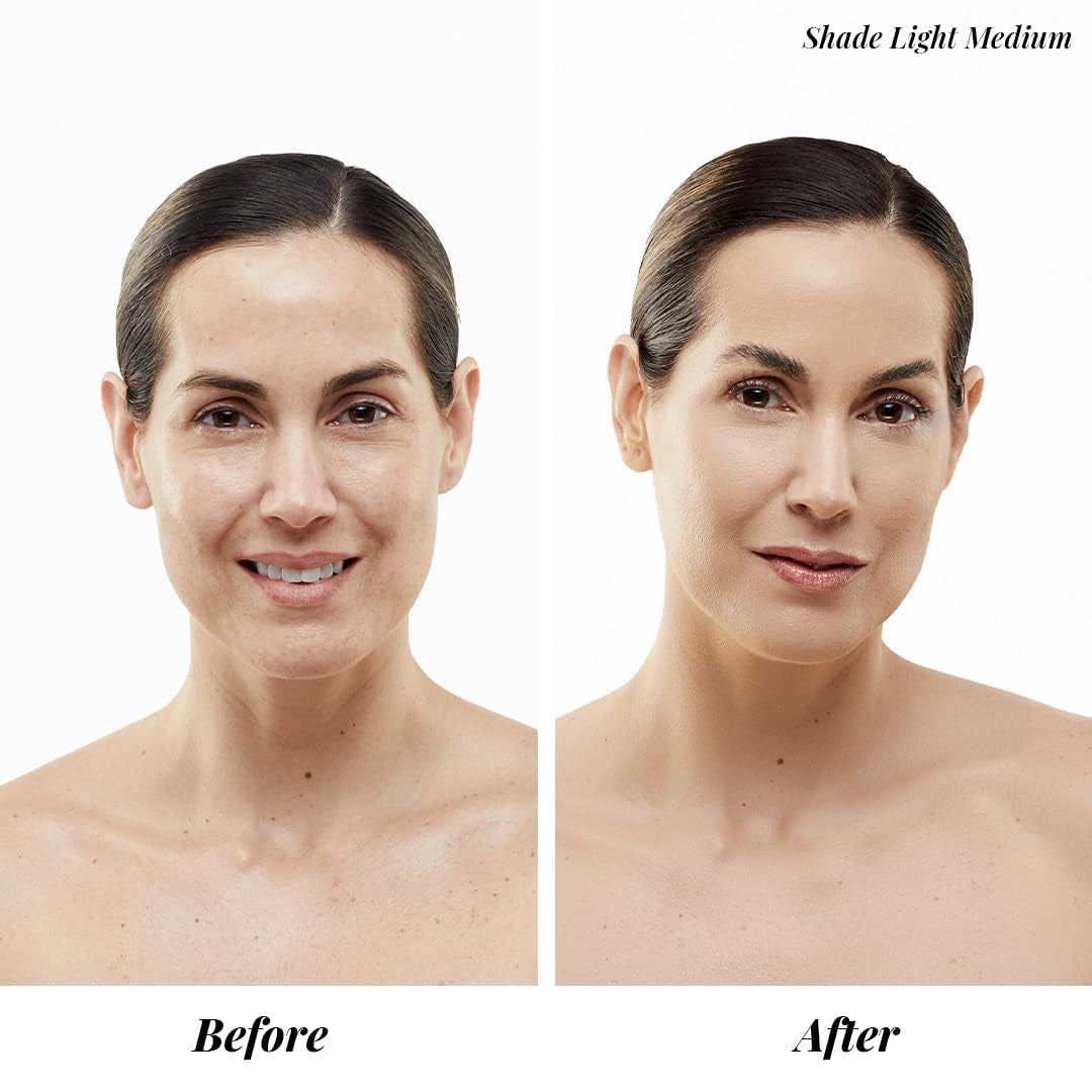 Magicminerals Airbrush Foundation Set by - Complete 5Pc Spray Makeup Set with Foundation, Primer, and Setting/Finishing Spray - for Smooth, Radiant Skin (Light)