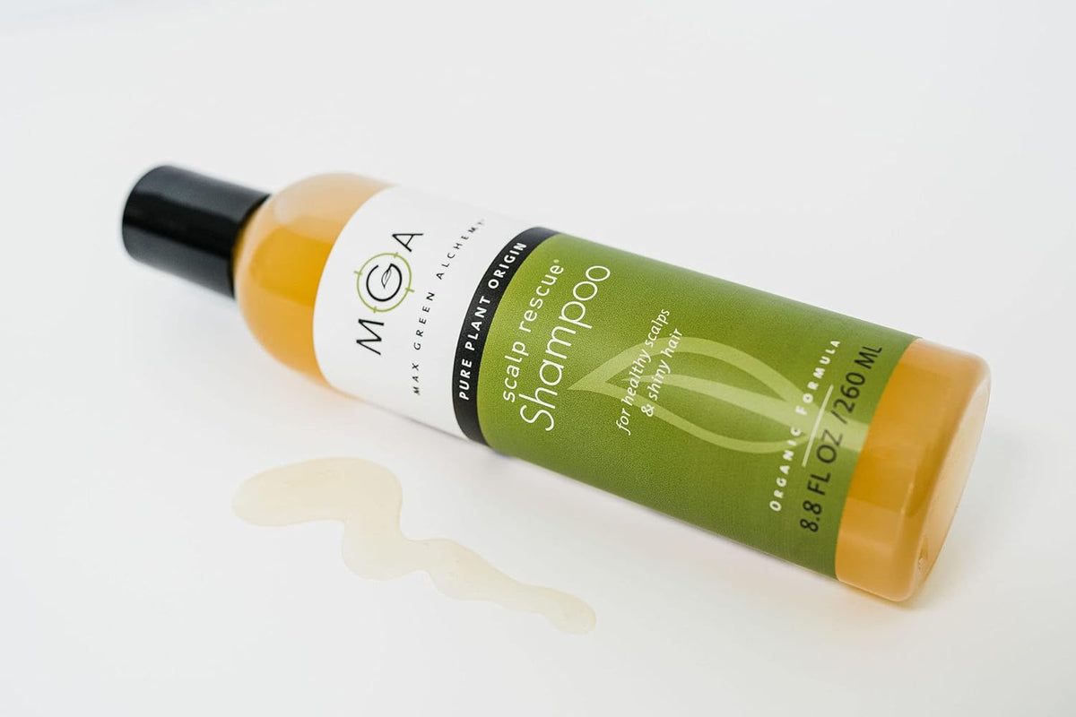 MGA Vegan Hair Shampoo - Organic Formula with Lemon Tea Tree for All Hair Types | Hair Care Product with Natural Herbal Scent | Parabens Silicone & Sulfate Free Dandruff Shampoo | Unisex | 32 Fl Oz