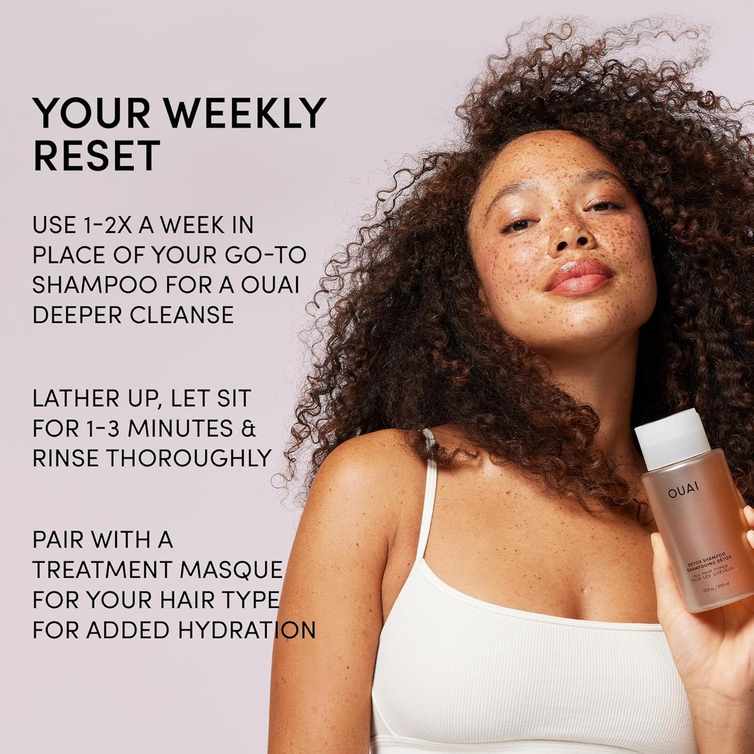 Detox Shampoo - Clarifying Shampoo for Build Up, Dirt, Oil, Product and Hard Water - Apple Cider Vinegar & Keratin for Clean, Refreshed Hair - Sulfate-Free Hair Care (10 Oz)