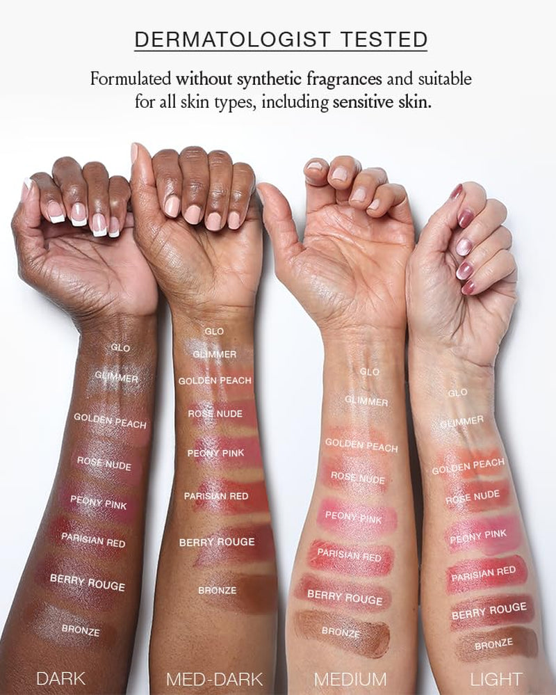 Boomstick Trio ® Cheek and Lip: Peony Pink, Golden Peach and Rose Nude 3-In-1 Blush, Eye and Lip Stick Pen for All Skin Types Boom Beauty by Cindy Joseph