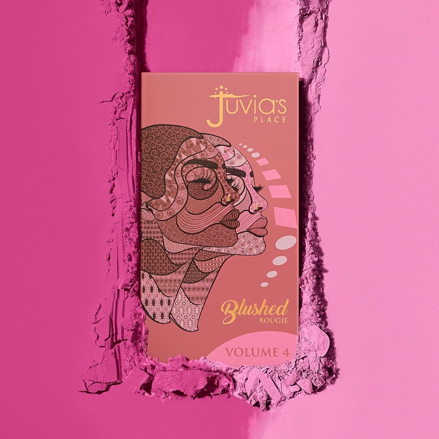Blushed Duo Blush Volume4 - Two Tone Pigmented Buildable Pressed Mineral Powder - Rosy Natural Cheeks Matte Fresh Finish for All Skin Color