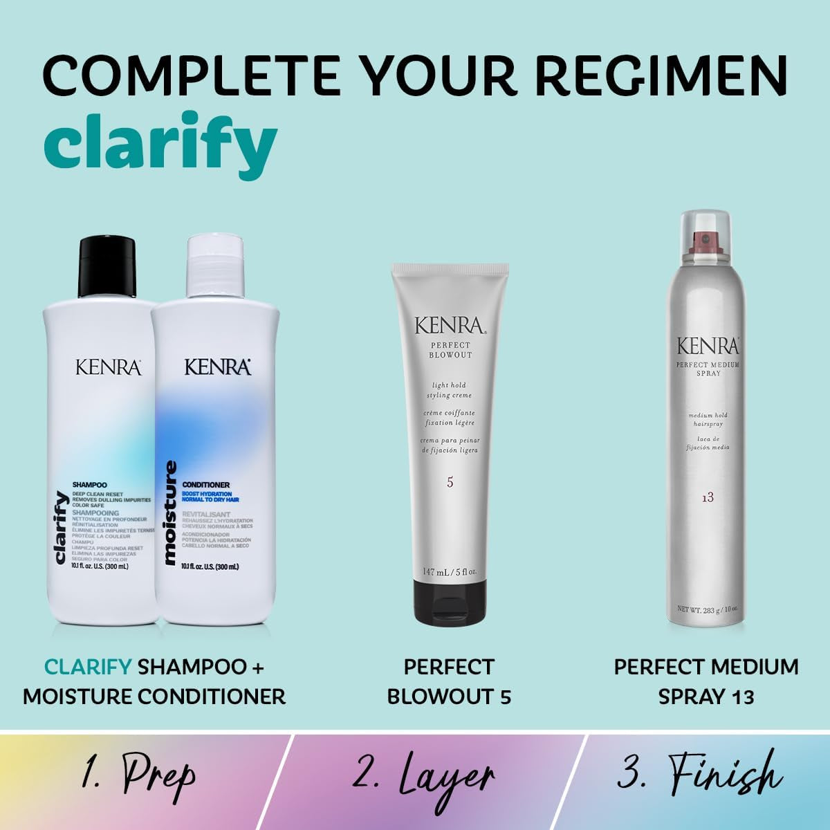Kenra Clarify Shampoo | Deep Cleansing | Color-Safe | Removes Dulling Deposits & Product Build Up