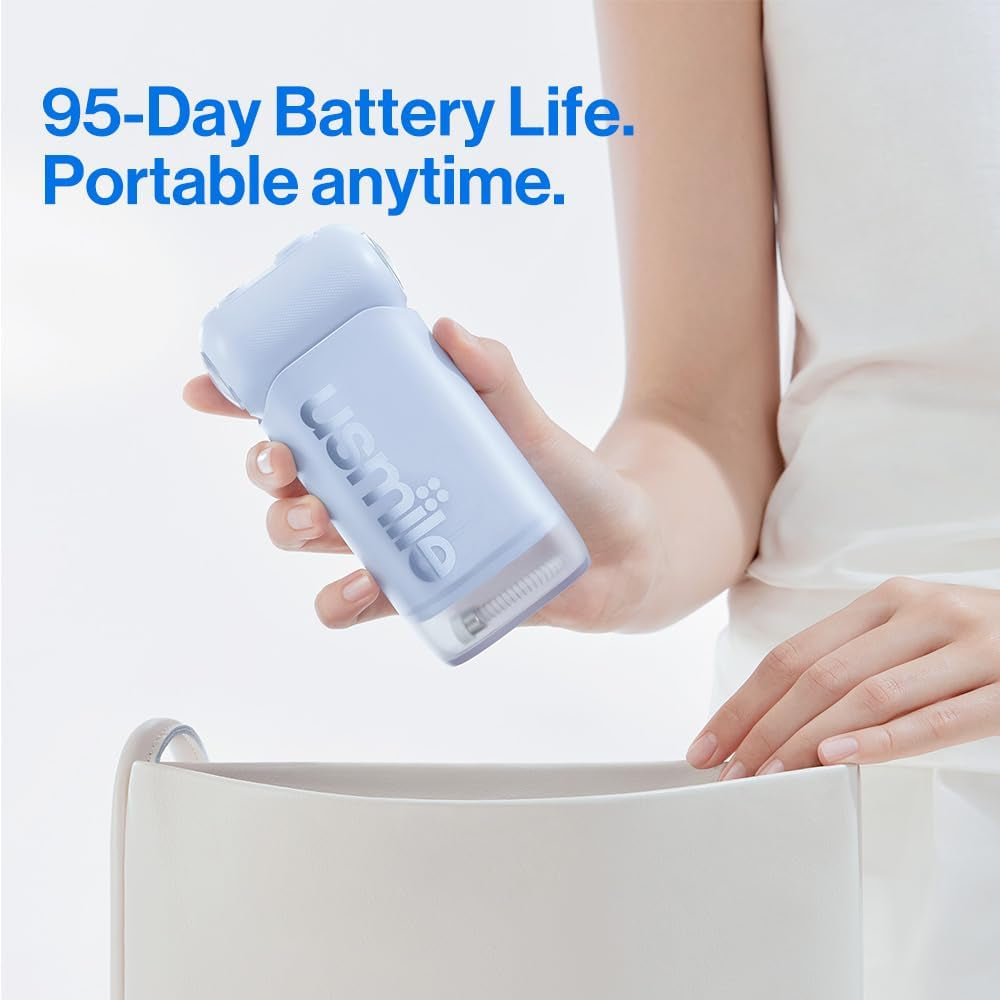 C10 Portable Water Flosser – Travel-Friendly, 95-Day Battery, 4 Modes, 360° Nozzle, 180Ml Tank, IPX7 Waterproof, Dentist-Recommended for Braces, Implants & Sensitive Gums (Blue)