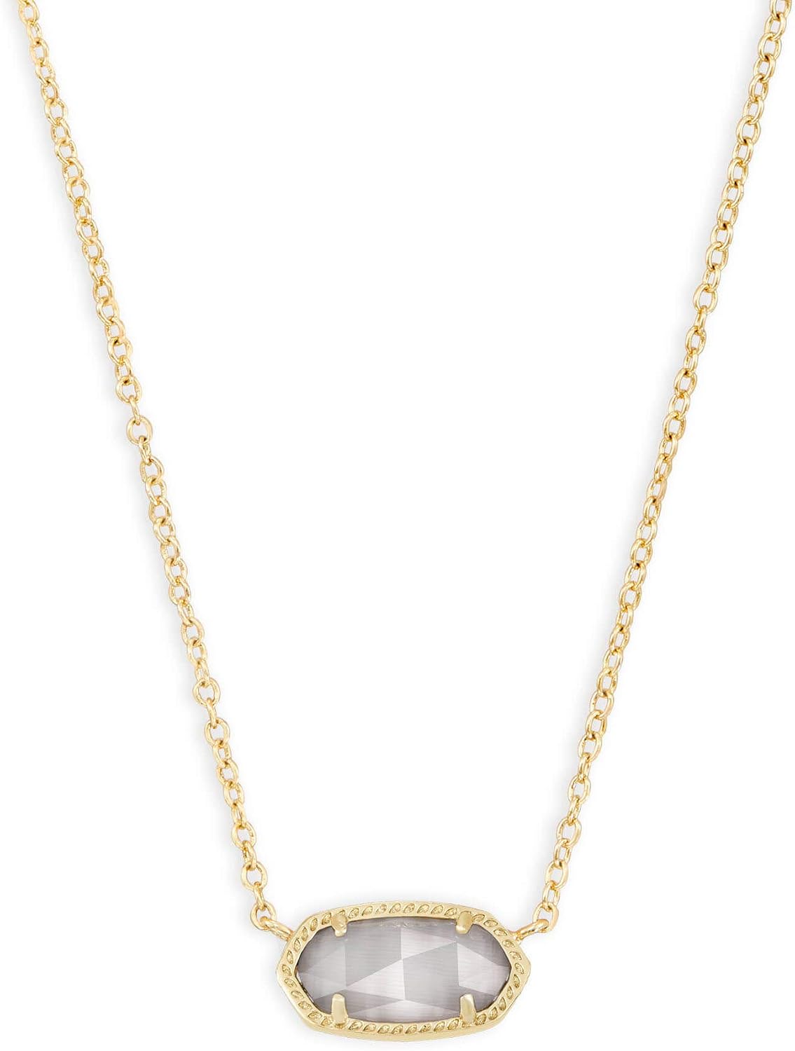 Kendra Scott Elisa Pendant Necklace | Gold Iridescent Drusy