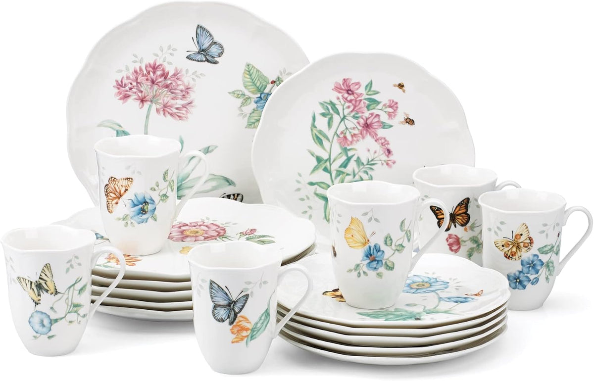 Lenox Butterfly Meadow 18-Piece Dinnerware Set | Service for 6
