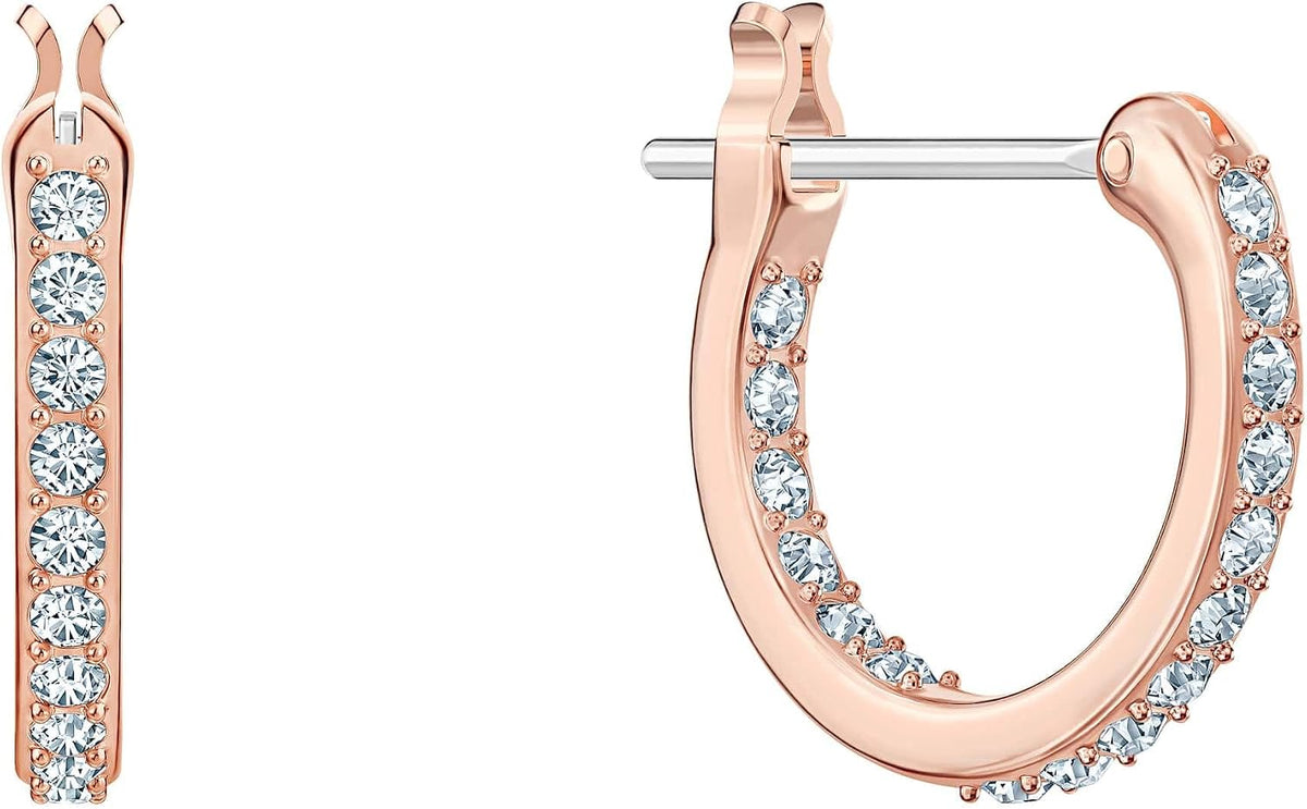 Swarovski Symbolic Star Mini Hoop Earrings | Rose Gold-Tone