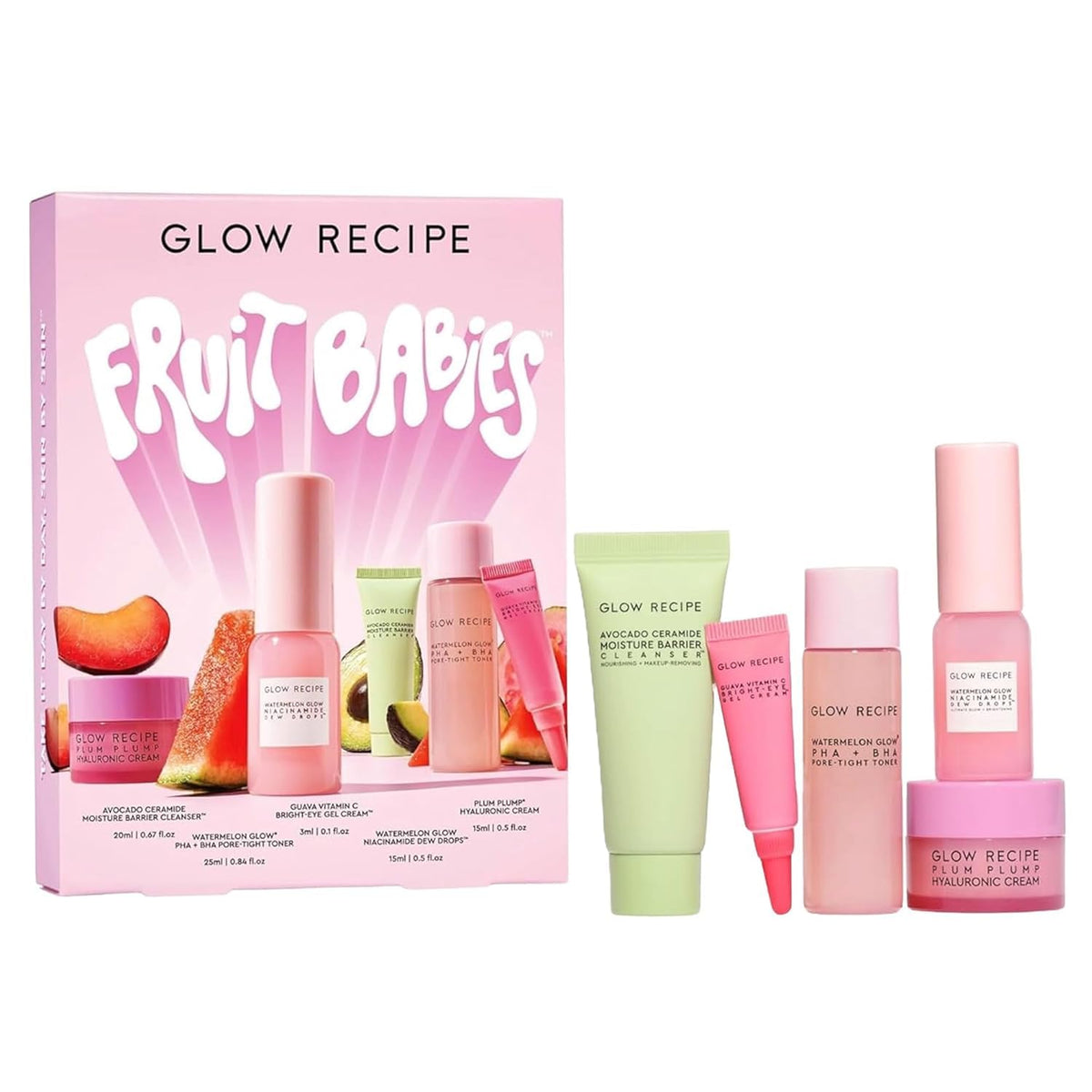 Glow Recipe Fruit Babies Skincare Kit | 5-Piece Travel Set