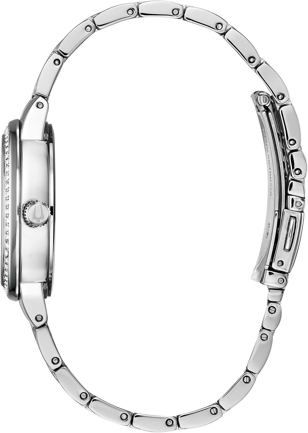 Bulova Crystal Phantom Watch | Silver-Tone, Blue Dial, 32.5mm