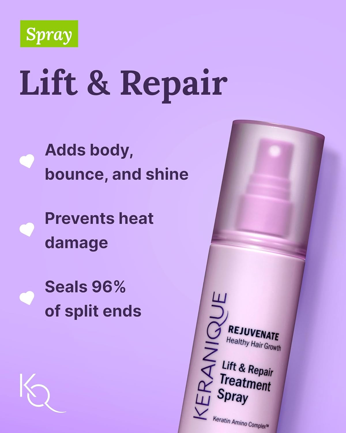 Damage Control Set for Thinning Hair - Shampoo and Conditioner for Damaged Hair, Follicle Booster Serum, Lift & Repair Spray - Keratin Enriched Repair Products for Women with Dry, Thin Hair