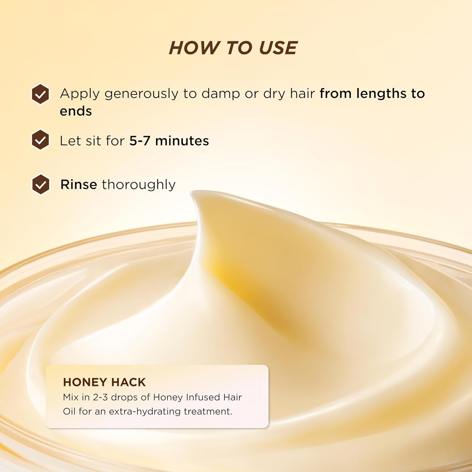 Honey Gloss Ceramide Therapy Hair Mask, Deep Hydration & Repair, Mirsalehi Honey, Ceramides & Hyaluronic Acid, 4X Stronger Hair & +85% Shine, Suitable for All Hair Types