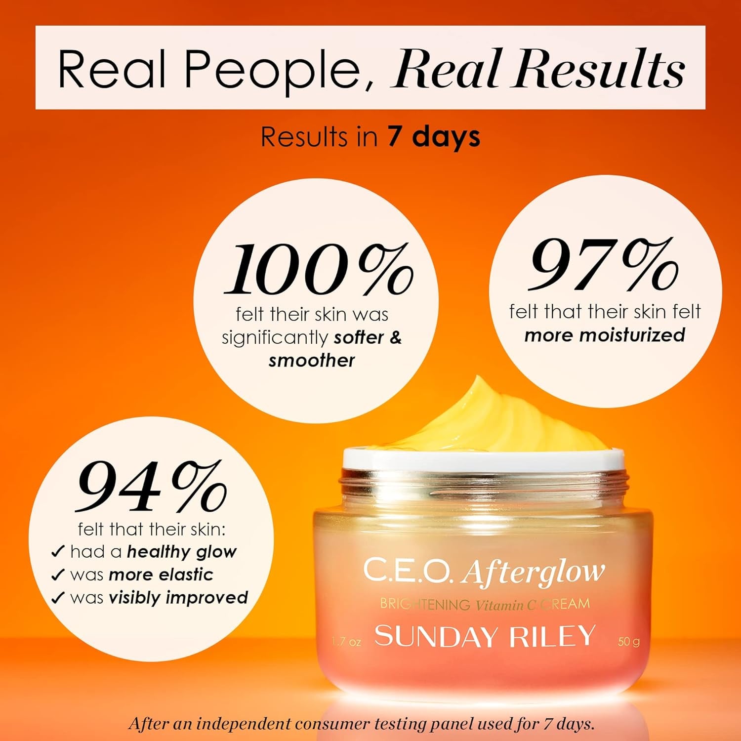 C.E.O. Afterglow Brightening Vitamin C Cream Face Moisturizer