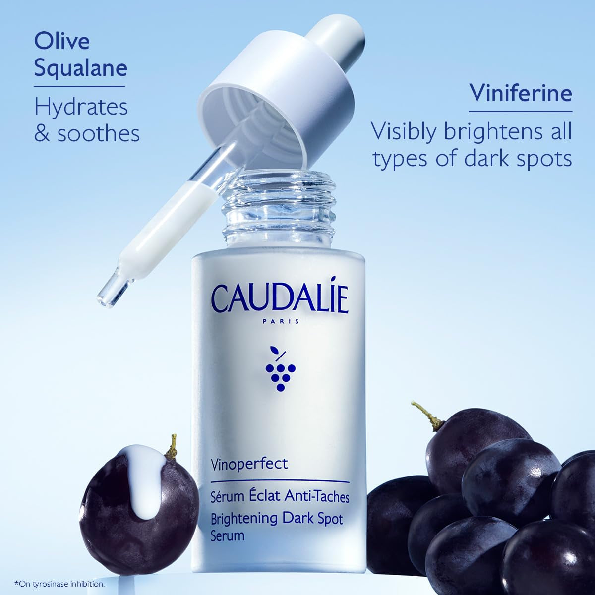 Vinoperfect Brightening Dark Spot Serum Vitamin C Alternative - 62X More Effective than Vitamin C with Viniferine for a Visibly Brighter Even Complexion