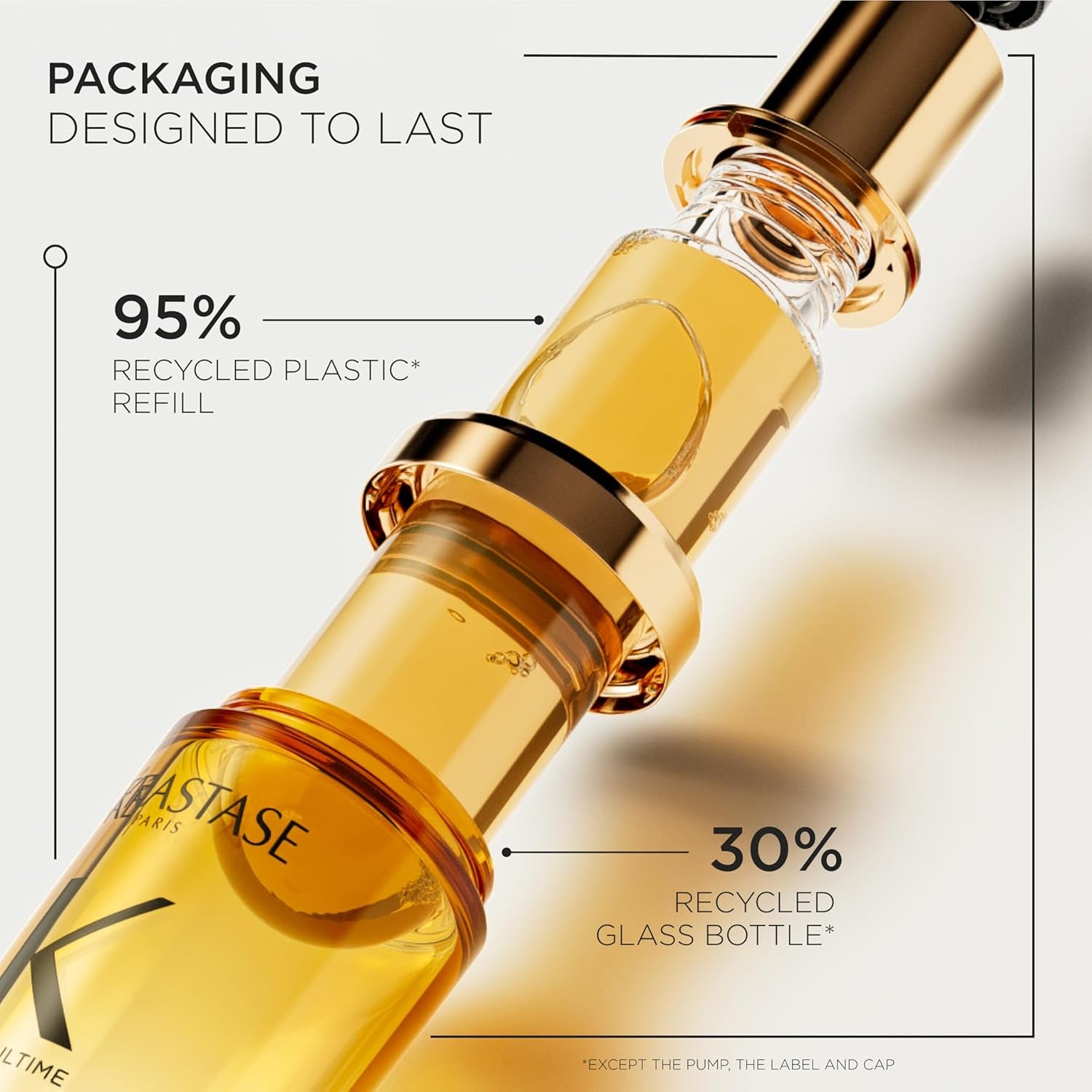 Elixir Ultime Refillable Hair Oil - Hydrates & Smoothes Frizz, Adds Shine, with Wild Camellia, Nourishes & Strengthens Hair