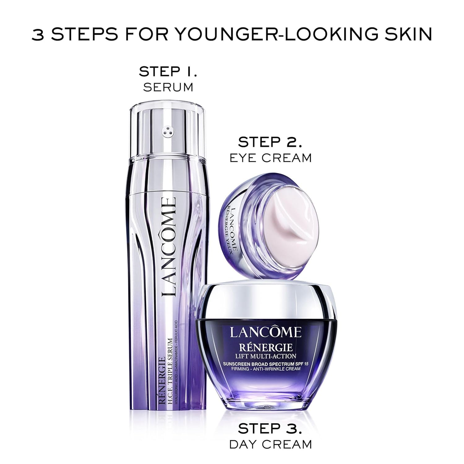 Rénergie Lift Multi-Action Face Moisturizer with SPF 15 - with Hyaluronic Acid - for Lifting & Firming
