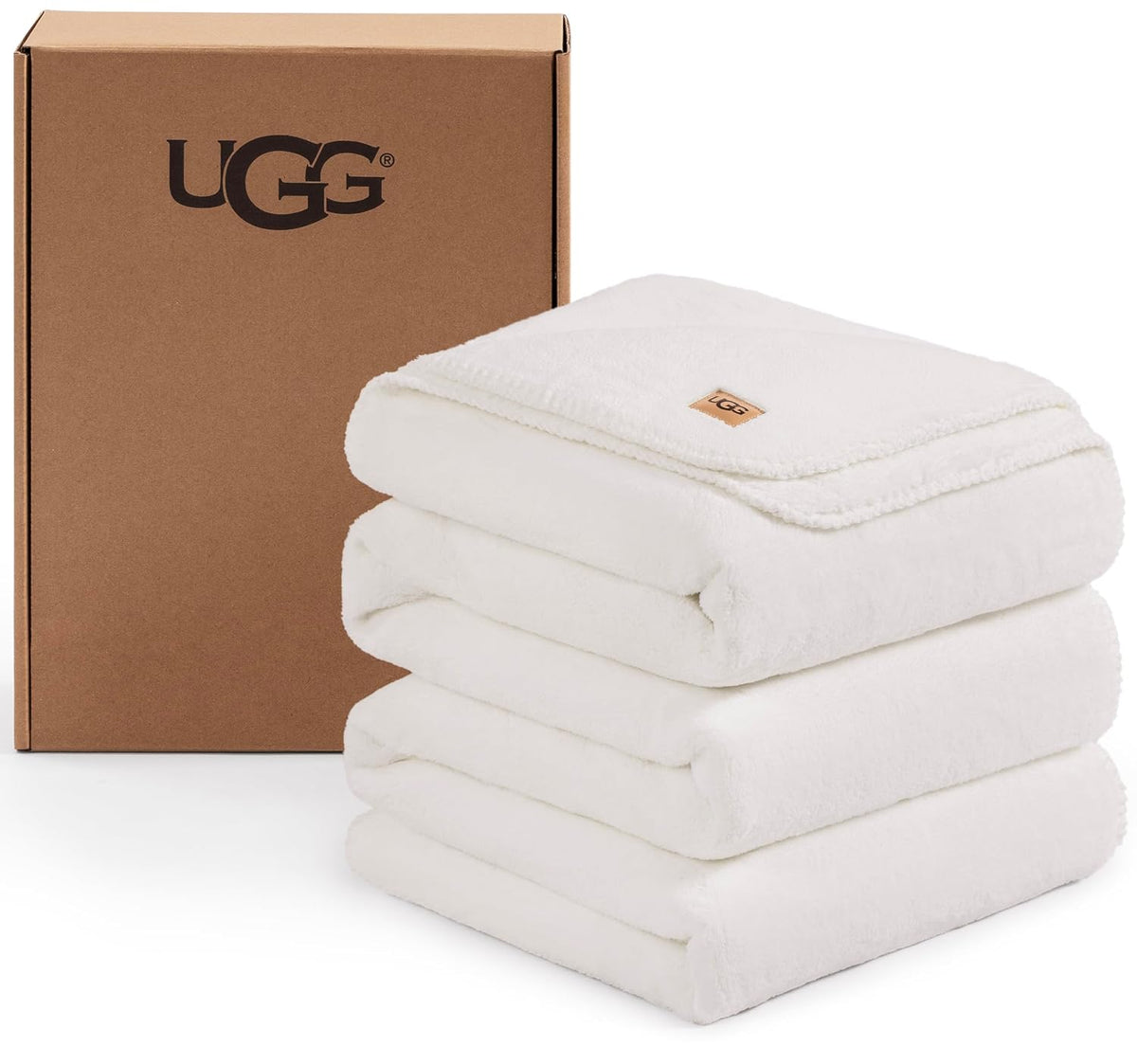 UGG Whitecap Fleece Blanket - King White