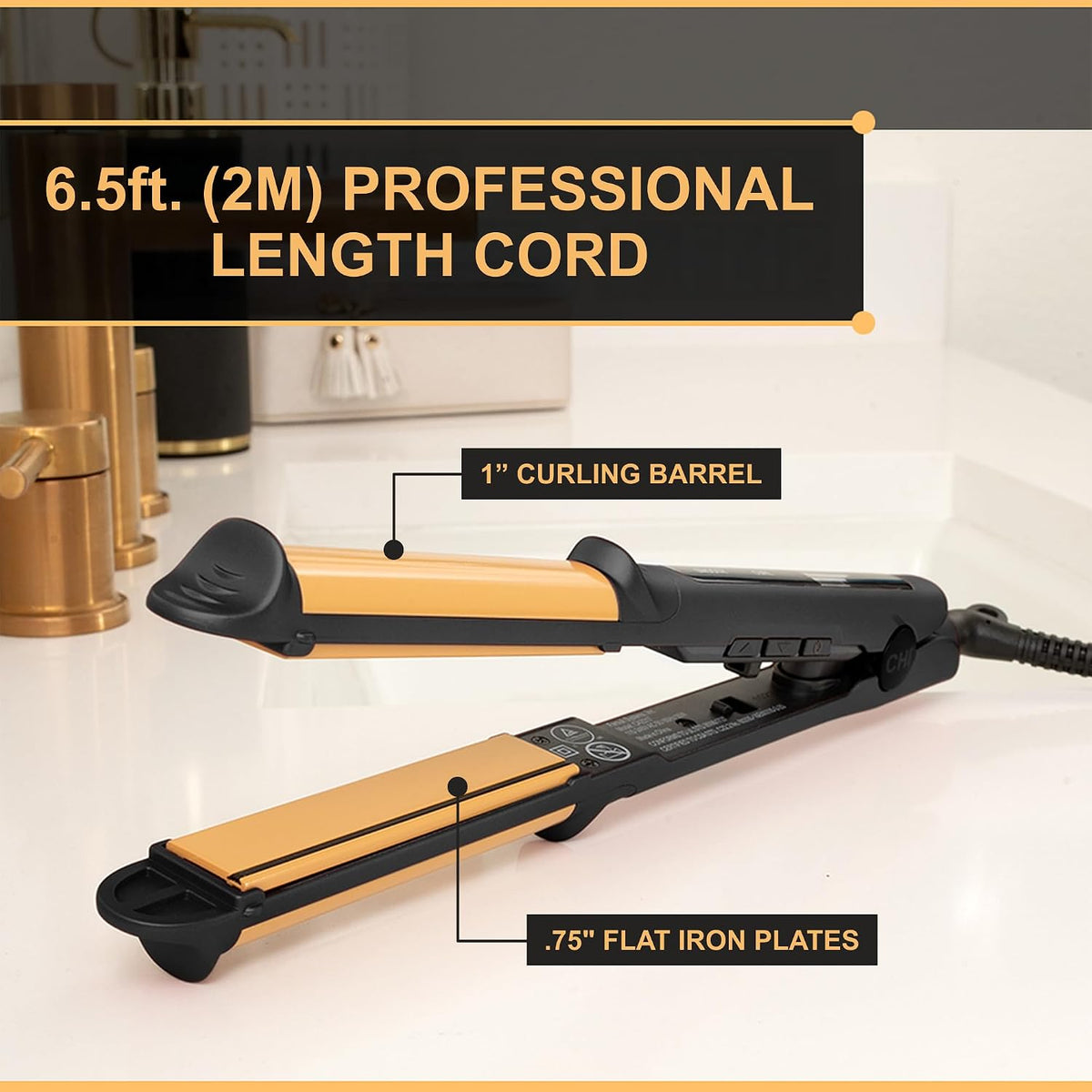 CHI Tourmaline Ceramic 3-in-1 Multi Styler | Onyx Black