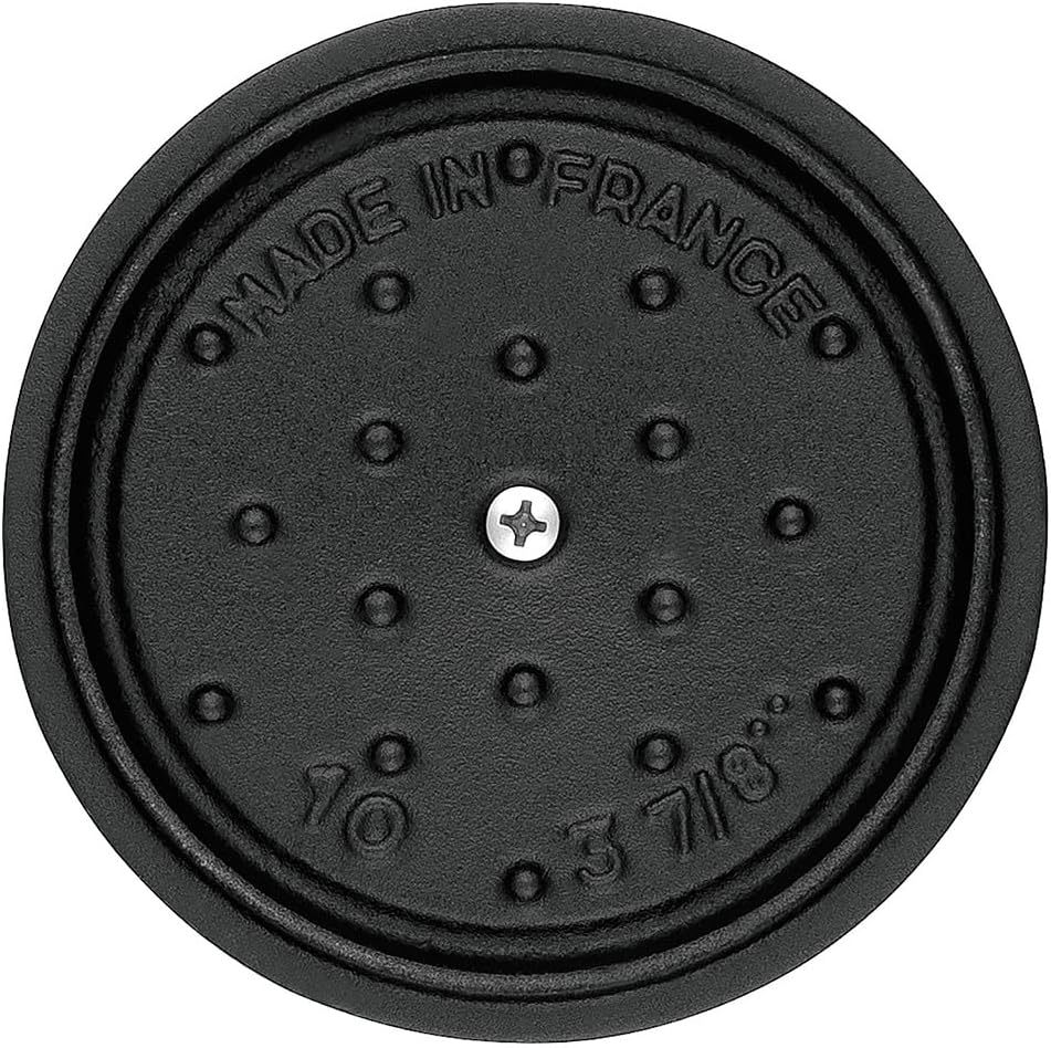 Staub Cast Iron Mini Round Cocotte | 0.25 qt, Matte Black