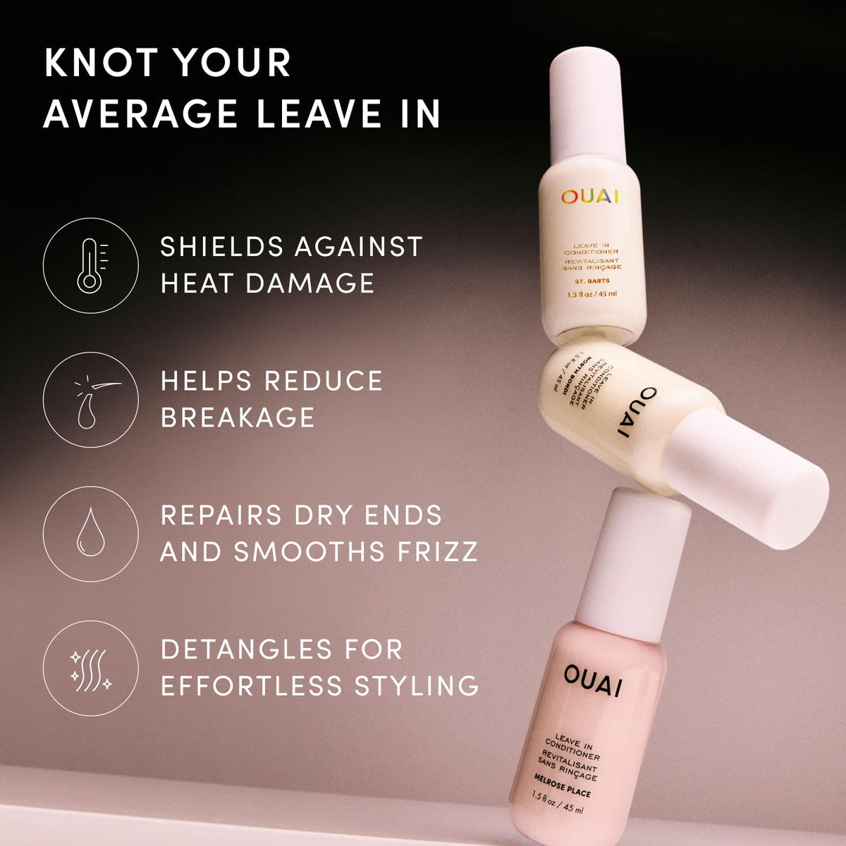 OUAI Leave In Conditioner & Heat Protectant | North Bondi, 6 fl oz