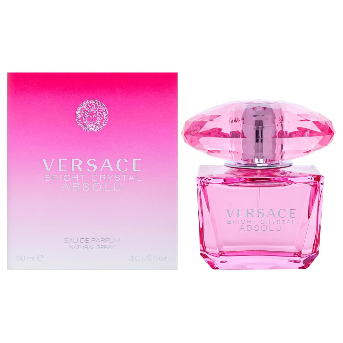 Versace Bright Crystal Absolu Eau de Parfum 3.0 oz with box