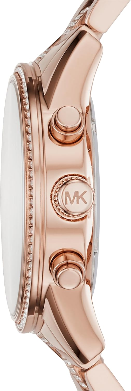 Michael Kors Pavé Chronograph Watch | Rose Gold-Tone, 37mm
