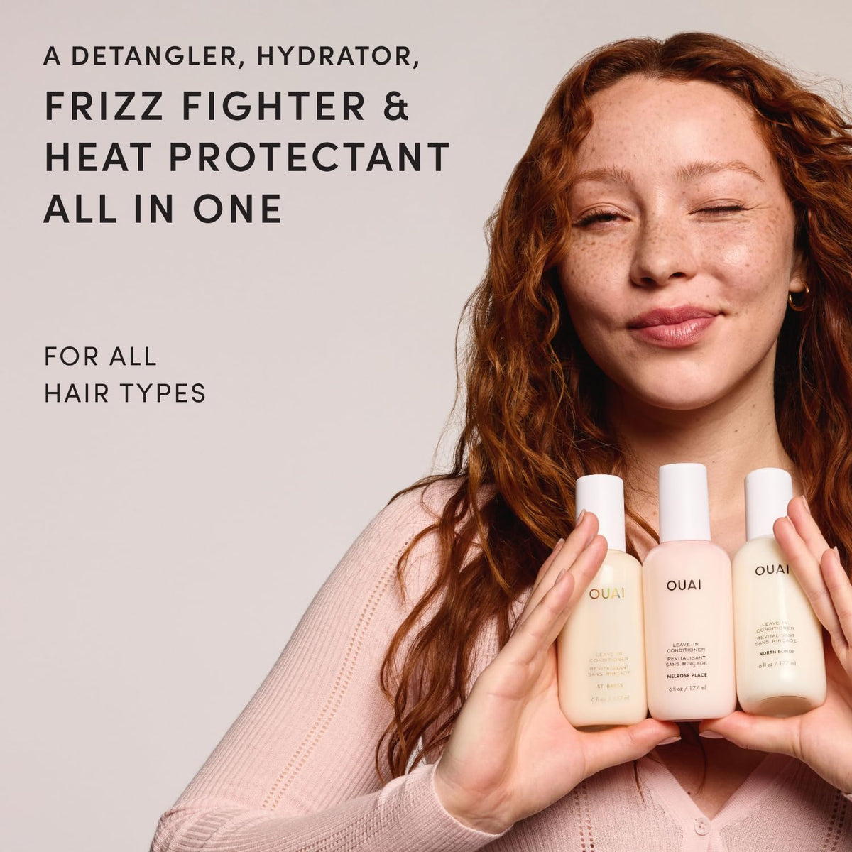 OUAI Leave In Conditioner & Heat Protectant | North Bondi, 6 fl oz