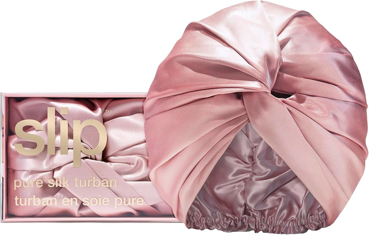 Slip Pure Silk Turban in Pink