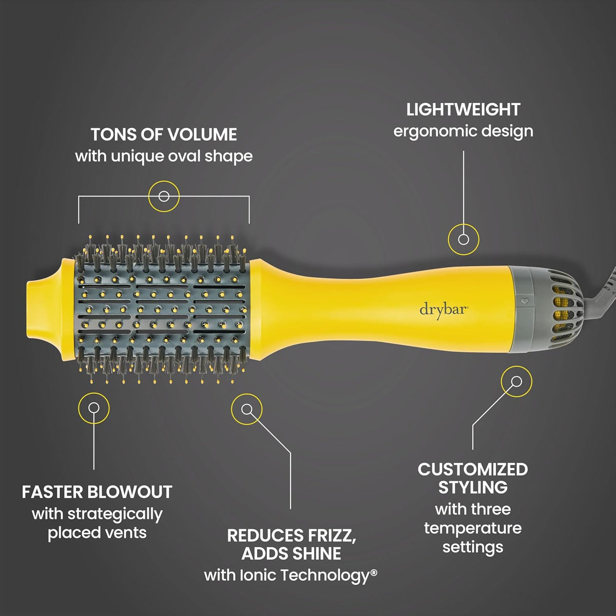 Drybar The Double Shot Oval Blow-Dryer Brush | 2.4"