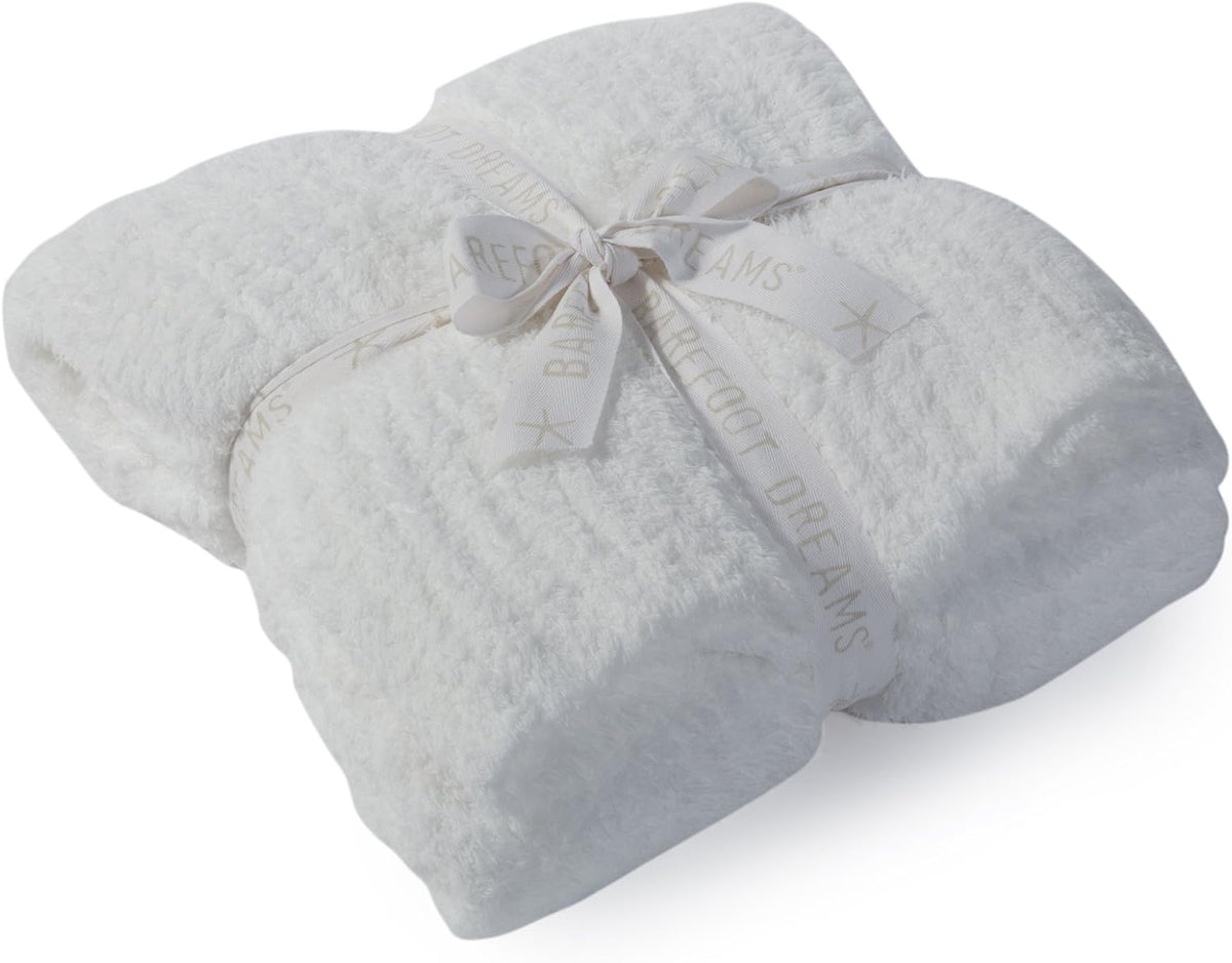 Barefoot Dreams CozyChic Ribbed Throw | White, 54 x 72
