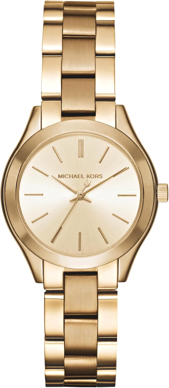 Michael Kors Mini Slim Runway Gold-Tone Watch | 33mm